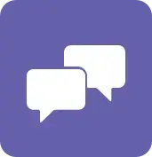 Chat Icon with Purple Background