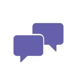 Chat Icon with White Background