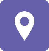 Map Icon with Purple Background