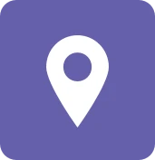 Map Icon with Purple Background