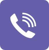 Telephone Icon with purple background